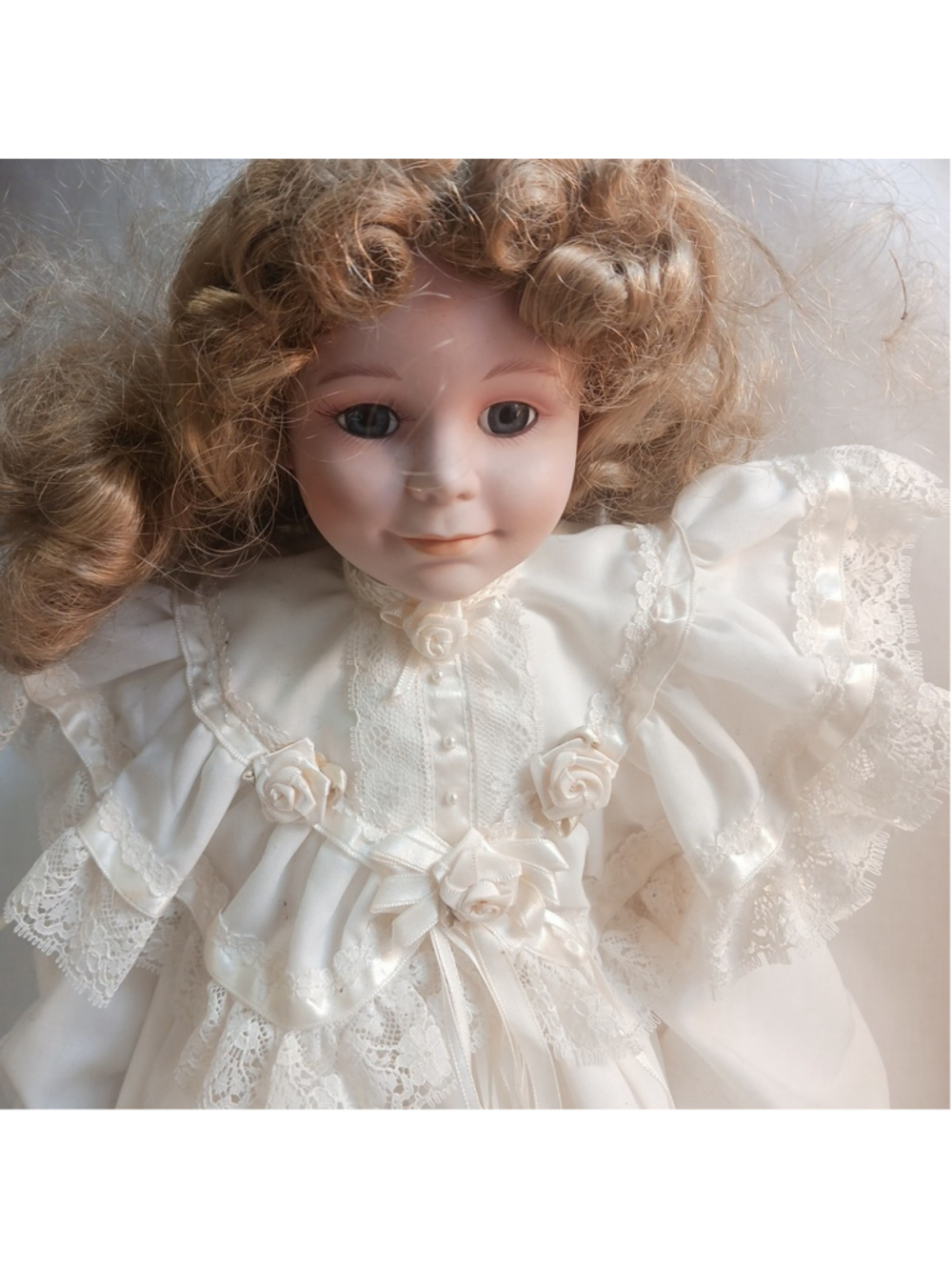 Bradley’s Dolls “Tatiana” Doll By Beth Alyssa 45/1500 LE 1990 White Dress Large